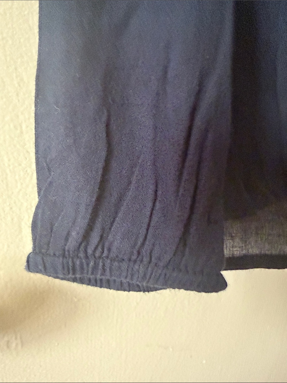 OLD NAVY, Navy Blue Tunic with Aqua Embroidered Yoke - Picture 5 of 6